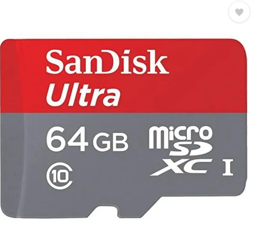 SanDisk Ultra 64GB microSDXC UHS-I, 140MB/s R, Memory Card, 10 Y Warranty, for Smartphones