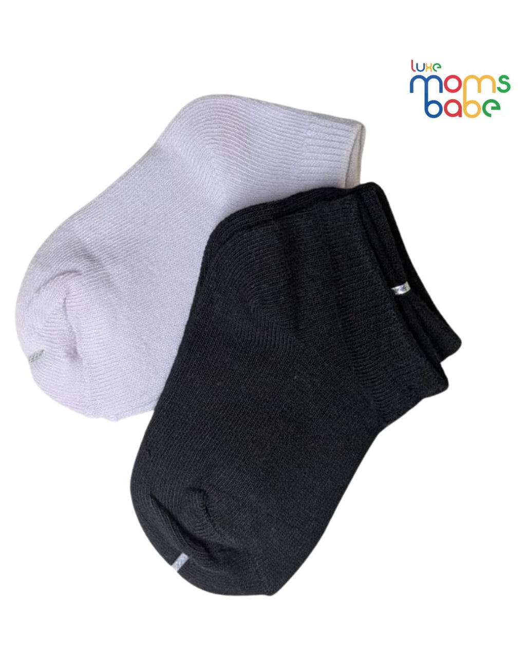 Baby Socks - Pack of 2 for Baby boys ( 6 - 12 Months ) Color - Lavender & Black ,cotton baby socks
