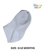 Baby Socks - Pack of 2 for Baby boys ( 6 - 12 Months ) Color  - White & Black ,cotton baby socks,