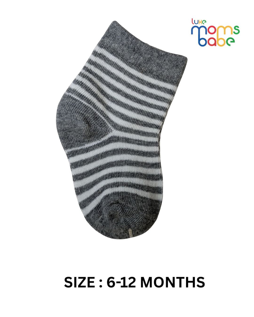 Baby Socks - Pack of 2 for Baby boys ( 6 - 12 Months ) Color -  Navy Blue & Gray ,cotton baby socks,