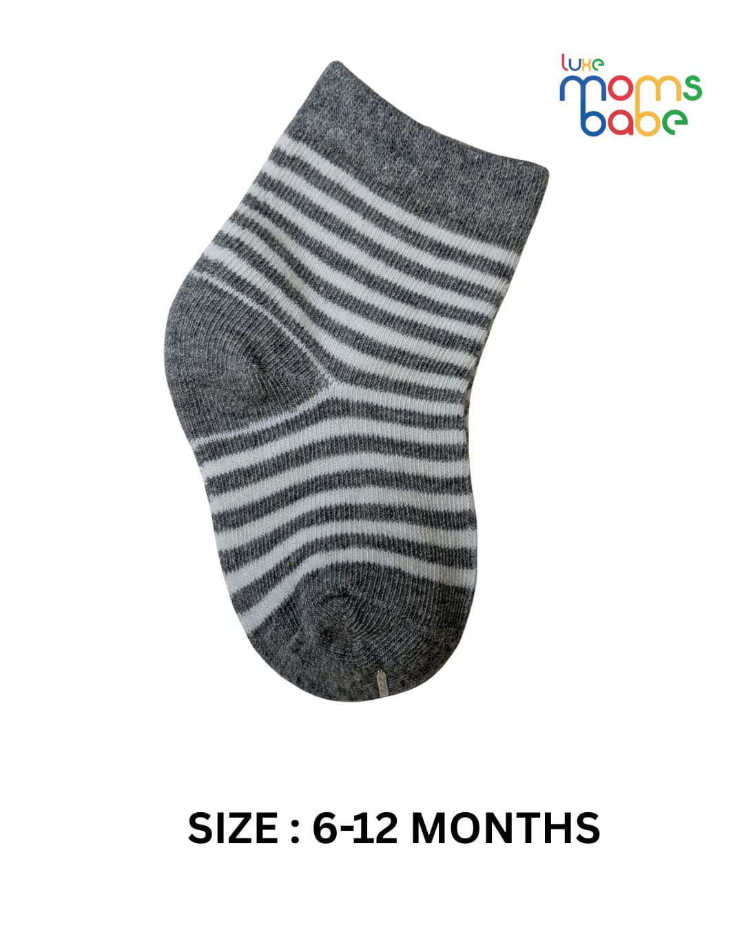 Baby Socks - Pack of 2 for Baby boys ( 6 - 12 Months ) Color -  Navy Blue & Gray ,cotton baby socks,