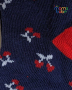 Baby Socks - Pack of 2 for Baby Girls ( 6 - 12 Months ) , Color - Light Pink & Navy Blue ,soft baby socks,
