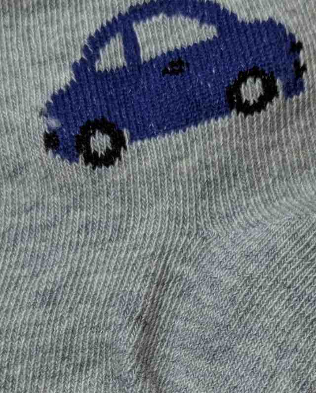 Baby Socks - Pack of 2 for Baby boys ( 6-12 Months ) Grey&Dark blue