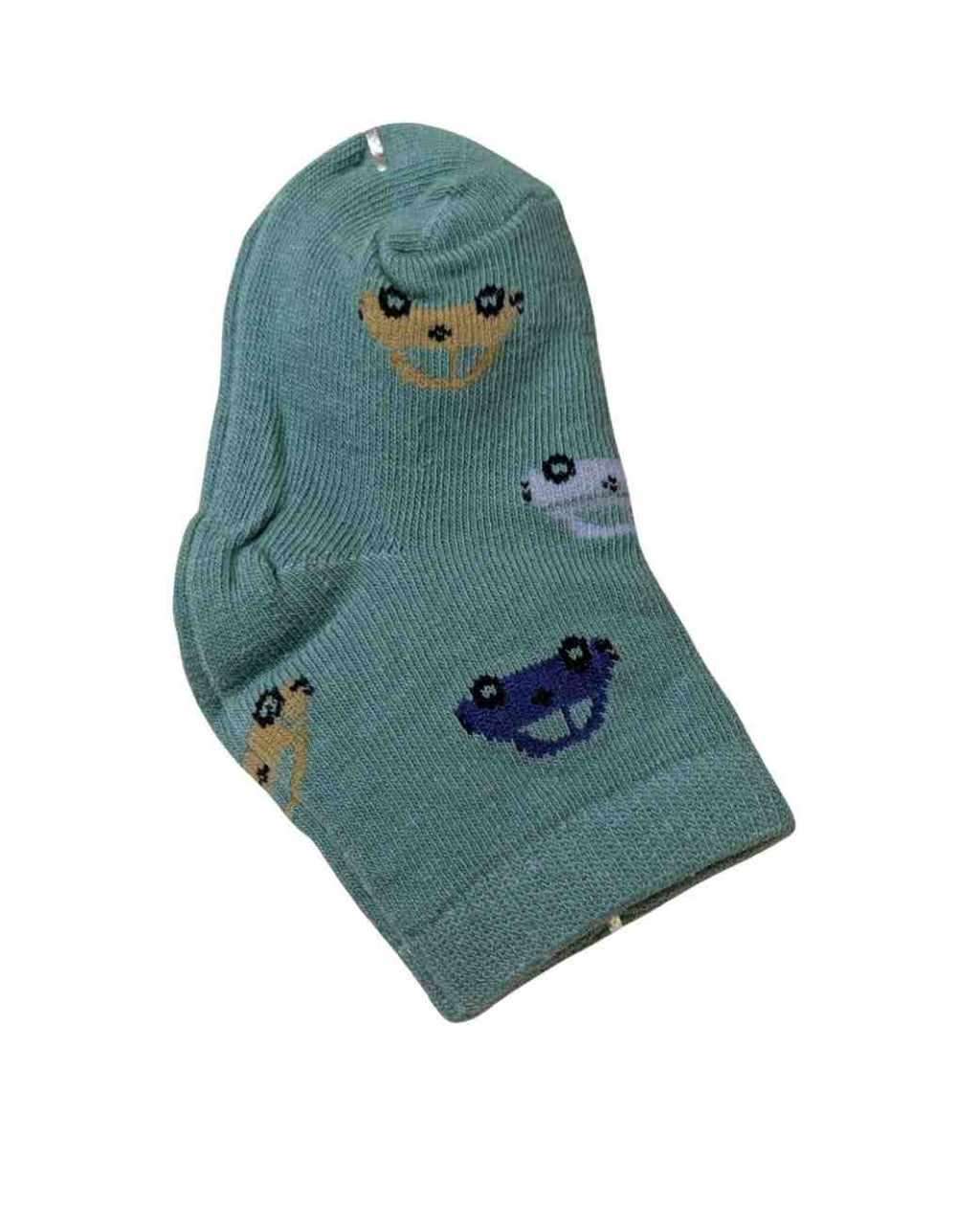 Baby Socks - Pack of 2 for Baby boys ( 6-12Months ) Grey&Green,baby socks, baby boy socks, infant socks 6-12 months, cotton baby socks, grey baby socks
