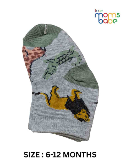 Baby Socks - Pack of 2 for Baby boys ( 6-12 Months )-multi colour,baby socks, baby boy socks, infant socks 6-12 months, cotton baby socks, multicolour baby sock
