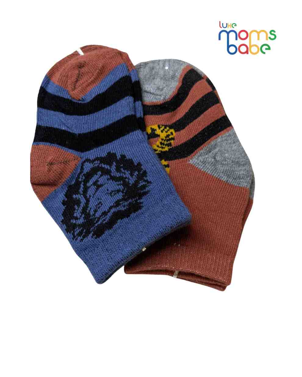 Baby Socks - Pack of 2 for Baby boys ( 6 - 12 Months )multi colour,baby socks, baby boy socks, infant socks 6-12 months, cotton baby socks