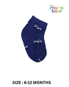 Baby Socks - Pack of 2 for Baby boys ( 6 - 12 Months ) -Royal blue&Grey,baby socks, baby boy socks, infant socks 6-12 months, cotton baby socks, royal blue baby