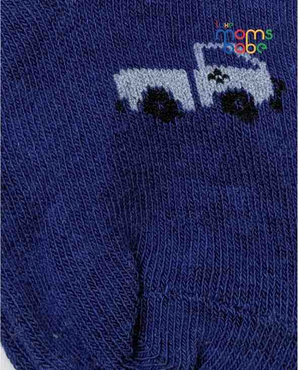 Baby Socks - Pack of 2 for Baby boys ( 6 - 12 Months ) -Royal blue&Grey,baby socks, baby boy socks, infant socks 6-12 months, cotton baby socks, royal blue baby