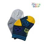 Baby Socks - Pack of 2 for Baby girls( 6 - 12 Months ) - dark blue, grey, and black,baby socks, baby girl socks, infant socks 6–12 months, cotton baby socks, soft baby socks