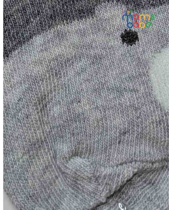 Baby Socks - Pack of 2 for Baby girls( 6 - 12 Months ) - dark blue, grey, and black,baby socks, baby girl socks, infant socks 6–12 months, cotton baby socks, soft baby socks