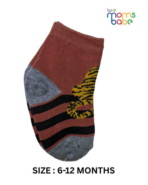 Baby Socks - Pack of 2 for Baby boys ( 6-12 Months )- multi colour,baby socks, baby boy socks, infant socks 6–12 months, cotton baby socks, soft baby socks