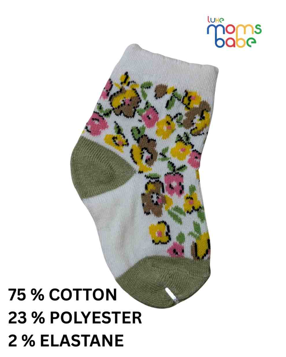 Baby Socks - Pack of 2 for Baby girls( 6-12 Months )-Multi colour,baby socks, baby girl socks, infant socks 6–12 months, cotton baby socks, soft baby socks