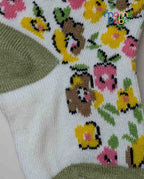 Baby Socks - Pack of 2 for Baby girls( 6-12 Months )-Multi colour,baby socks, baby girl socks, infant socks 6–12 months, cotton baby socks, soft baby socks
