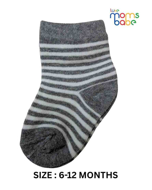 Baby Socks  - Pack of 2  for Baby girls ( 6-12 Months )- grey, white, blue, and teal,baby socks for girls, infant socks 6-12 months, cotton baby socks