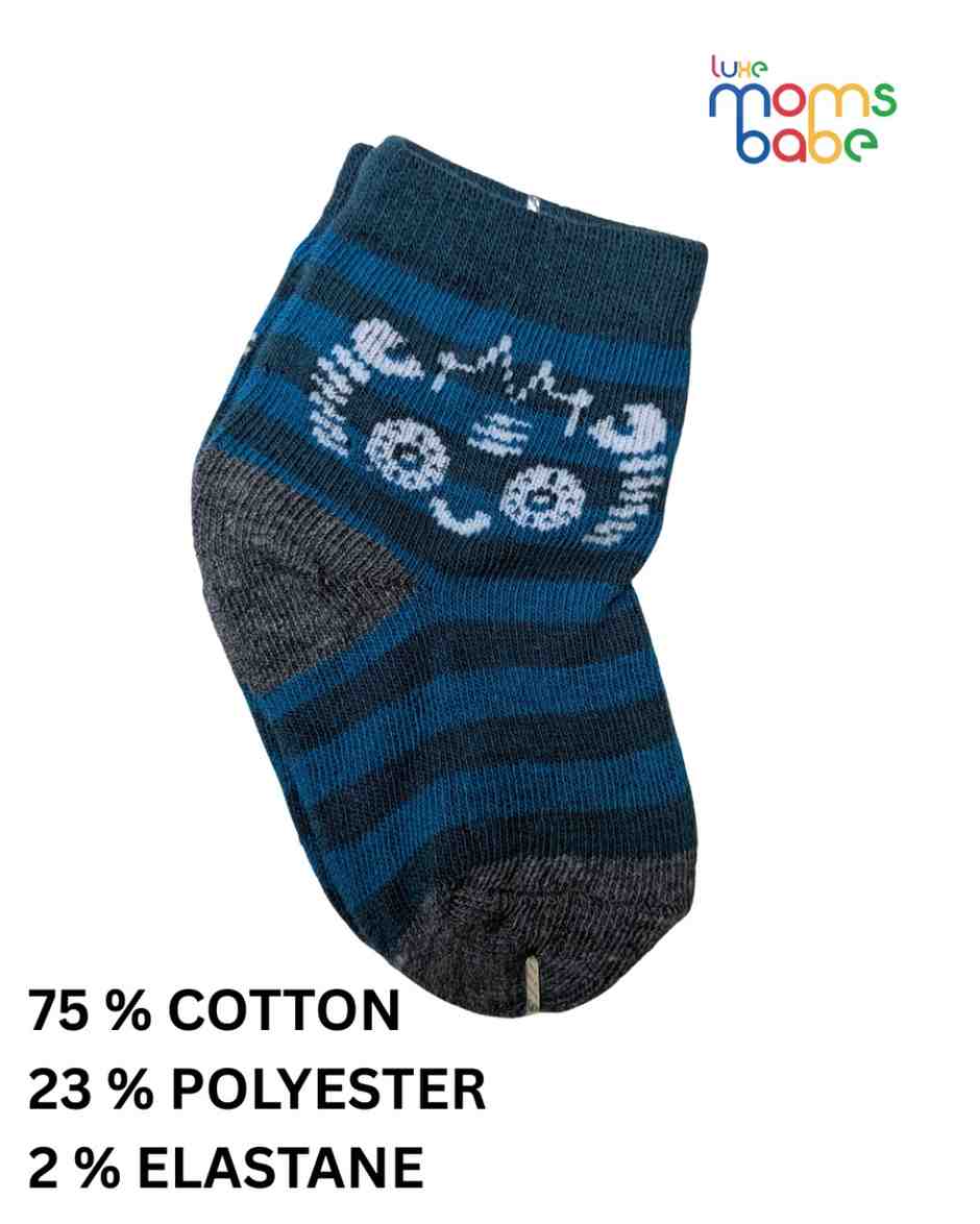 Baby Socks  - Pack of 2  for Baby girls ( 6-12 Months )- grey, white, blue, and teal,baby socks for girls, infant socks 6-12 months, cotton baby socks