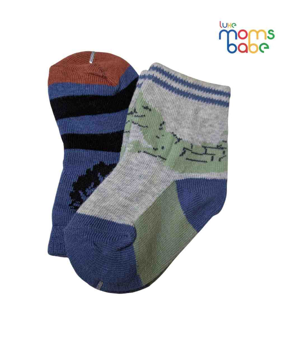 Baby Socks - Pack of 2 for Baby girls( 6-12 Months )-Multic colour,cotton baby socks, soft baby socks, girls socks pack of 2, breathable baby socks