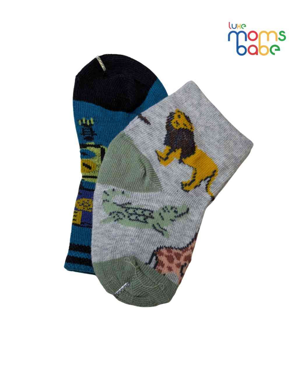 Baby Socks - Pack of 2 for Baby boys( 6-12 Months )-Multi colour,cotton baby socks, soft baby socks, boys socks pack of 2, breathable baby socks, baby clothing