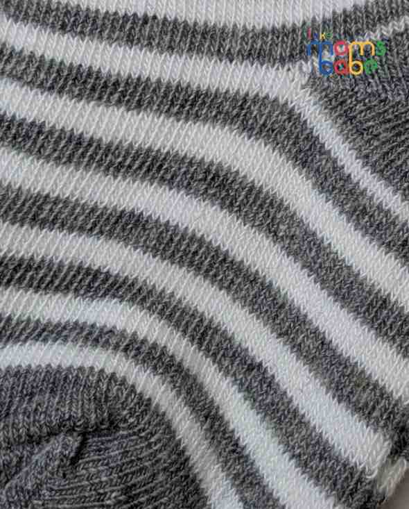 Baby Socks - Pack of 2 for Baby girls( 6-12 Months )-Blue,Black&Grey,cotton baby socks, soft baby socks, girls socks pack of 2, breathable baby socks