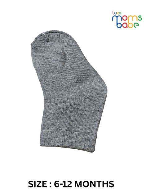 Baby Socks - Pack of 2 for Baby Boys ( 6 - 12 Months )-Blue&Grey,cotton baby socks, soft baby socks, baby socks pack of 2, baby socks 6–12 months