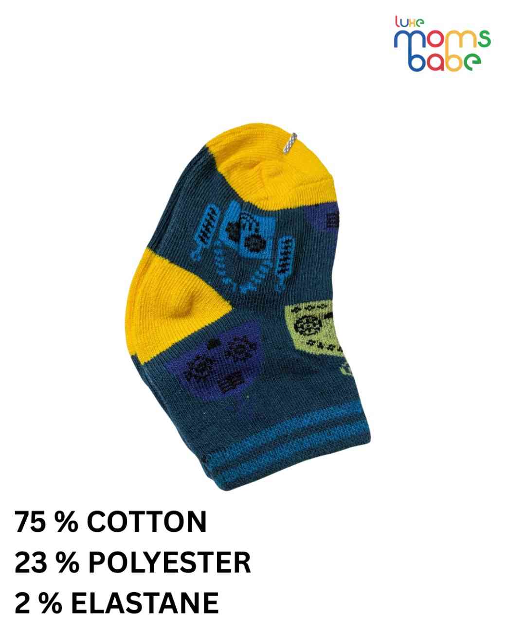 Baby Socks - Pack of 2 for Baby girls ( 6 - 12 Months ) ,Multi colour,cotton baby socks, soft baby socks, baby socks pack of 2, baby socks 6–12 months