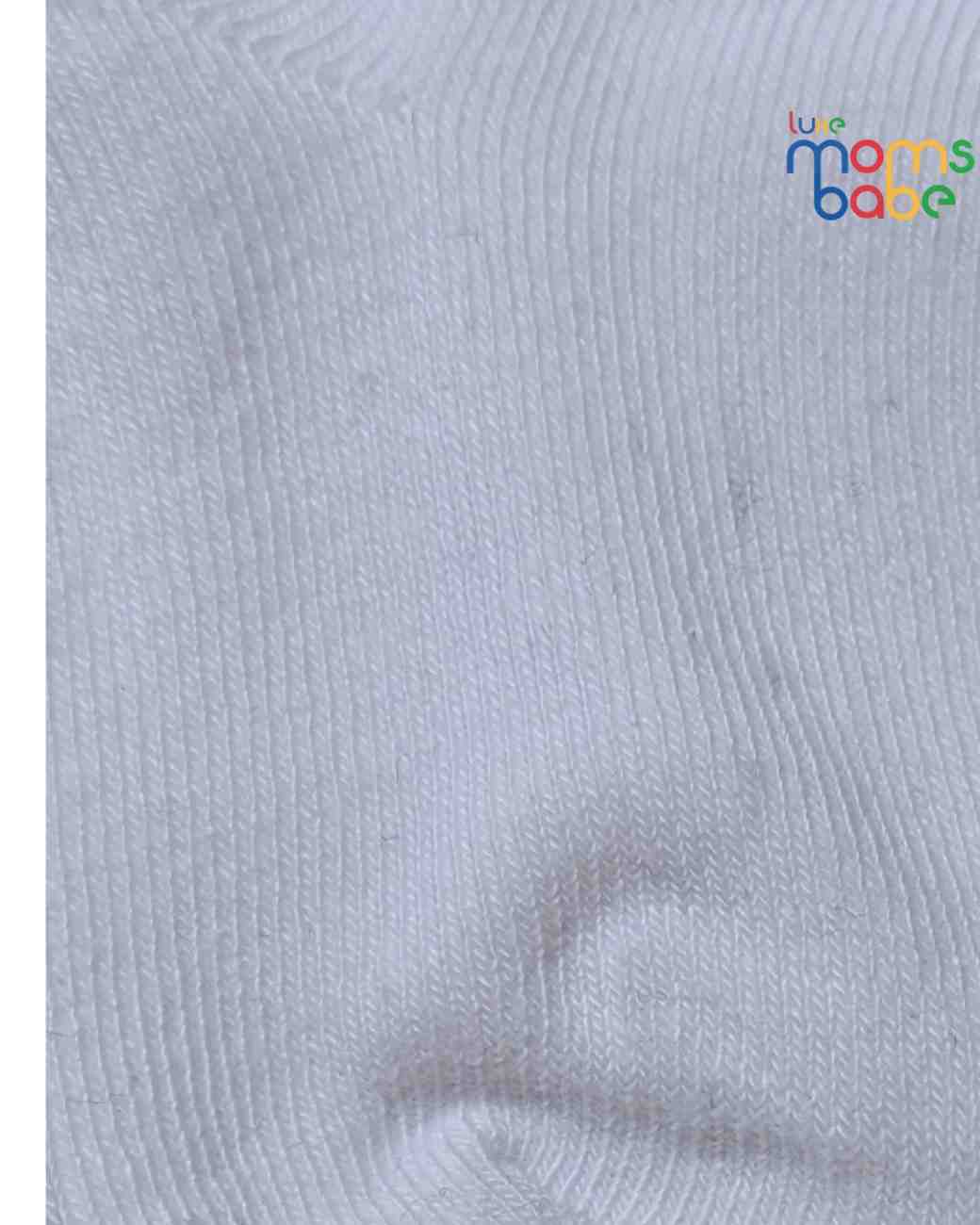 Baby Socks - Pack of 2 for Baby boys ( 6 - 12 Months ).Light Greey&White,cotton baby socks, soft baby socks, baby socks pack of 2, baby socks 6–12 months