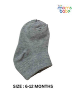 Baby Socks - Pack of 2 for Baby boys ( 6 - 12 Months ) -Light grey& Dark blue,oft cotton socks, newborn socks, infant socks, cute baby socks, toddler socks