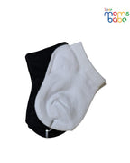 Baby Socks - Pack of 2 for Baby boys ( 6 - 12 Months ).Black&White,newborn socks, infant socks, toddler socks, soft cotton socks, cozy baby socks, everyday baby
