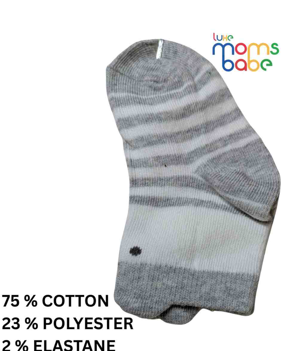 Baby Socks - Pack of 2 for Baby girls ( 6 - 12 Months )-multi colour,soft cotton socks, cozy baby socks, everyday baby socks, breathable baby socks, gentle baby