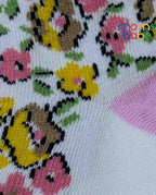 Baby Socks - Pack of 2 for Baby girls ( 6 - 12 Months )-multi colour,soft cotton socks, cozy baby socks, everyday baby socks, breathable baby socks, gentle baby