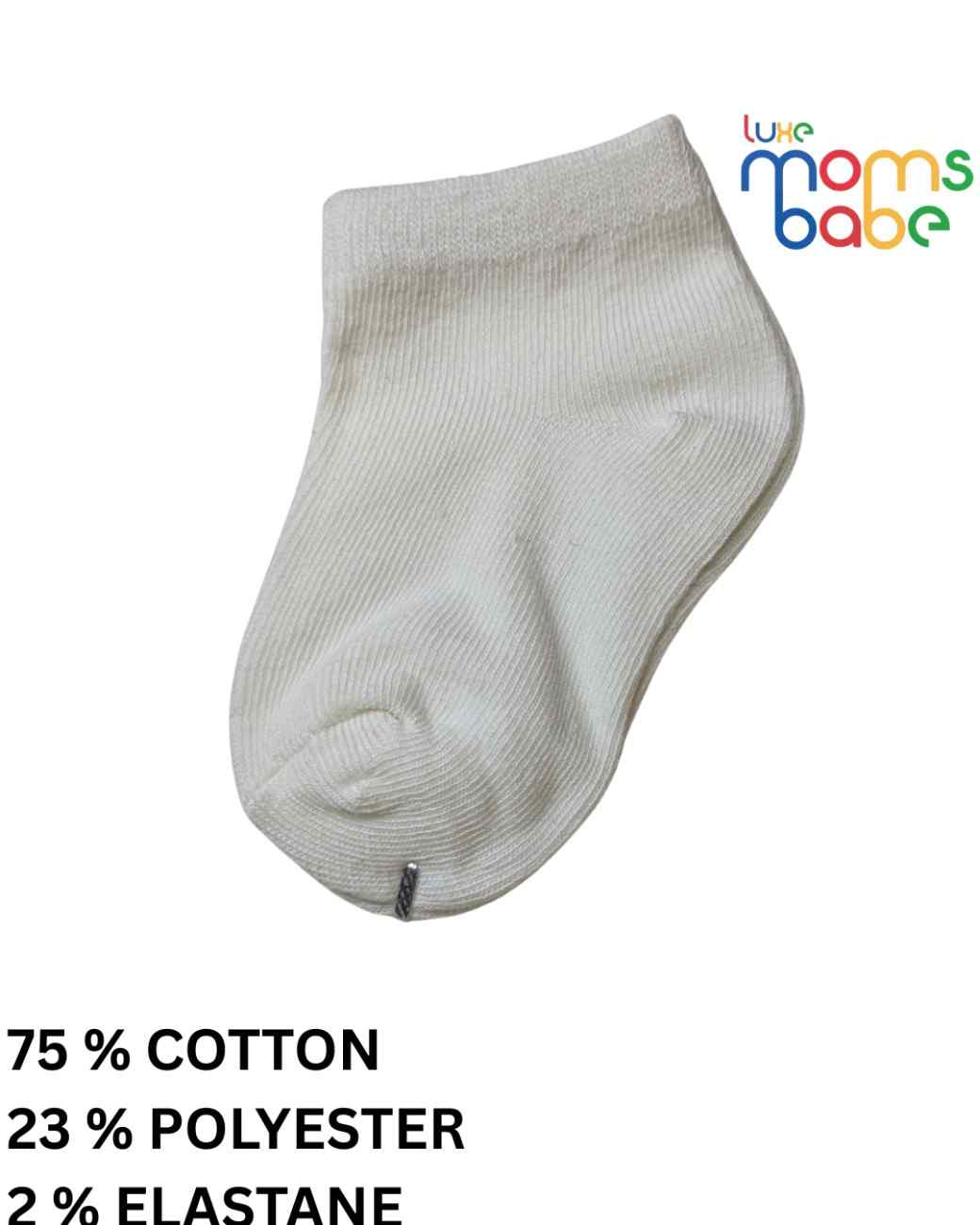 Baby Socks - Pack of 2 for Baby boys ( 6 - 12 Months )-Blue&White,soft cotton socks, cozy baby socks, everyday baby socks, blue and white baby socks