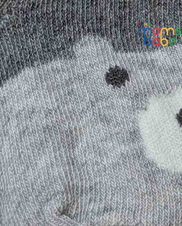 Baby Socks - Pack of 2 for Baby boys ( 6 - 12 Months ) -Grey&Blue,newborn socks, toddler socks, soft cotton socks, cozy baby socks, everyday baby socks
