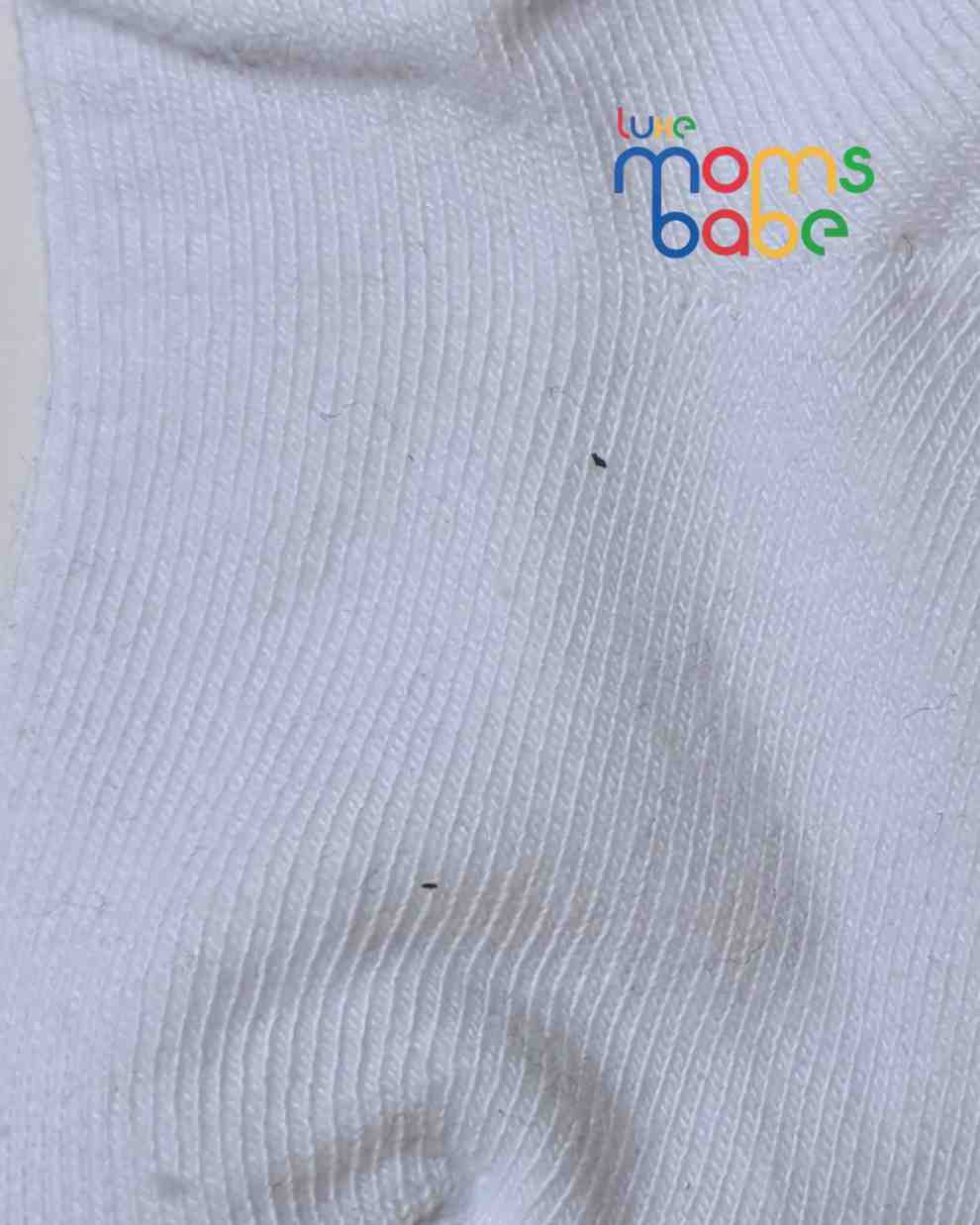 Baby Socks - Pack of 2 for Baby boys ( 6 - 12 Months ) -White,cotton baby socks, soft baby socks, white baby socks, baby socks pack of 2, daily wear baby socks