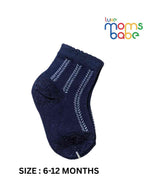 Baby Socks - Pack of 2 for Baby boys ( 6 - 12 Months )-Red&Blue,cotton baby socks, red blue baby socks, soft baby socks, baby socks 6–12 months, kids socks