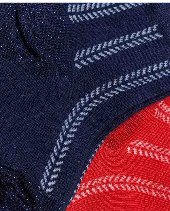 Baby Socks - Pack of 2 for Baby boys ( 6 - 12 Months )-Red&Blue,cotton baby socks, red blue baby socks, soft baby socks, baby socks 6–12 months, kids socks