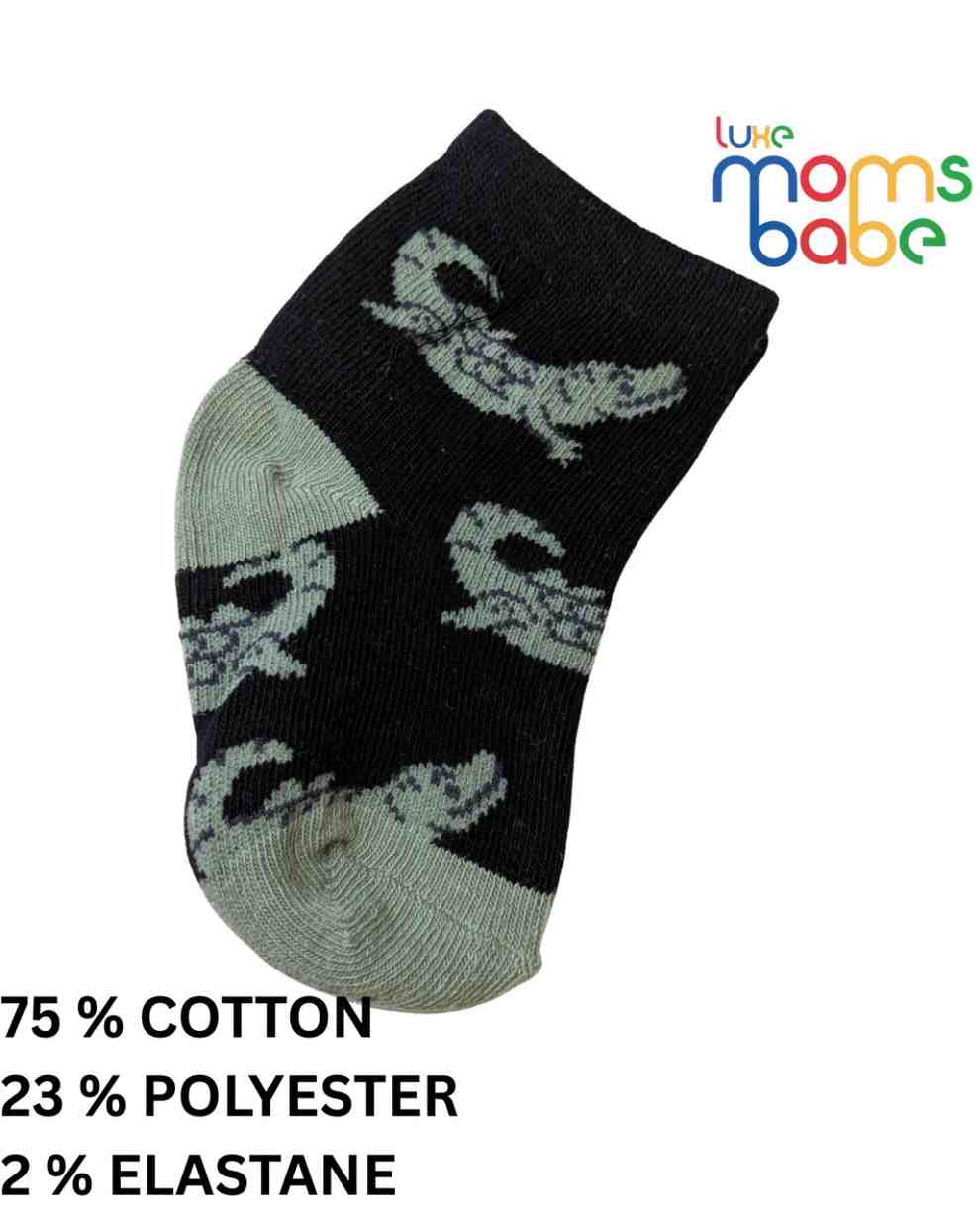 Baby Socks - Pack of 2 for Baby boys ( 6 - 12 Months ) -Blue&Grey,cotton baby socks, blue grey baby socks, soft baby socks, baby socks 6–12 months, kids socks