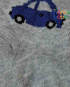 Baby Socks - Pack of 2 for Baby boys ( 6 - 12 Months ) -Blue&Grey,cotton baby socks, blue grey baby socks, soft baby socks, baby socks 6–12 months, kids socks