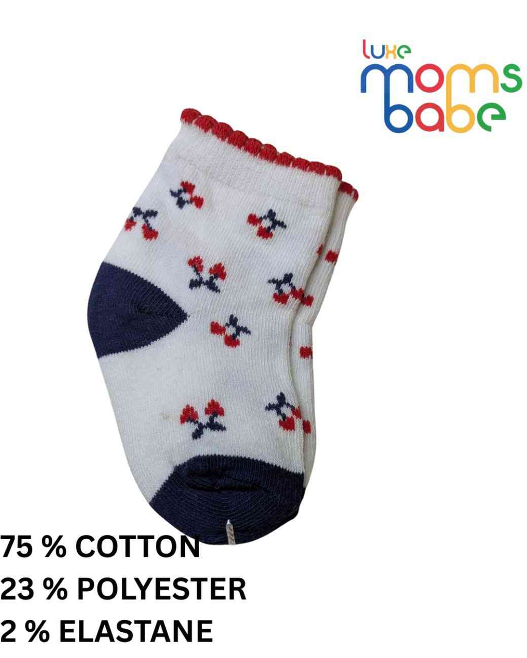 Baby Socks - Pack of 2 for Baby boys ( 6 - 12 Months )-Multi colour,soft baby socks, multi colour baby socks, baby socks 6–12 months, newborn socks, kids socks