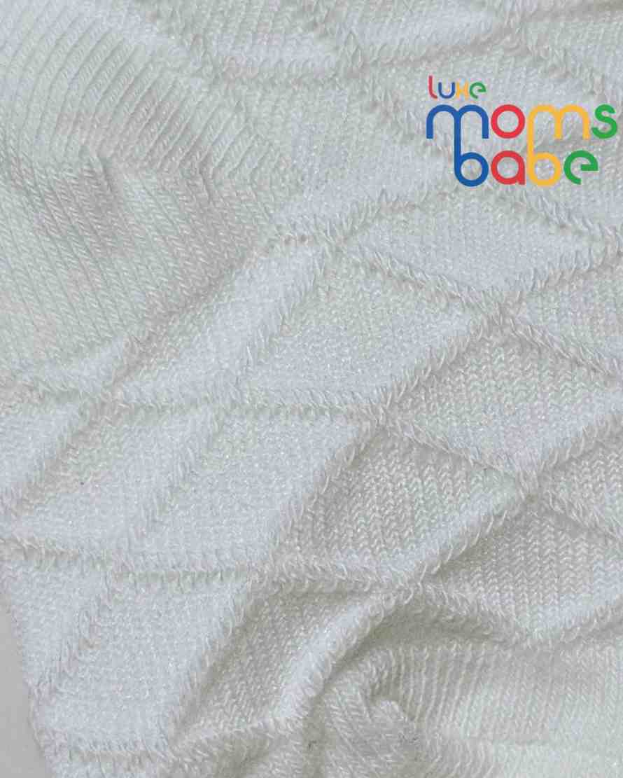 Baby Socks - Pack of 2 for Baby boys ( 6 - 12 Months )Grey&White,cotton baby socks, grey white baby socks, soft baby socks, baby socks 6–12 month