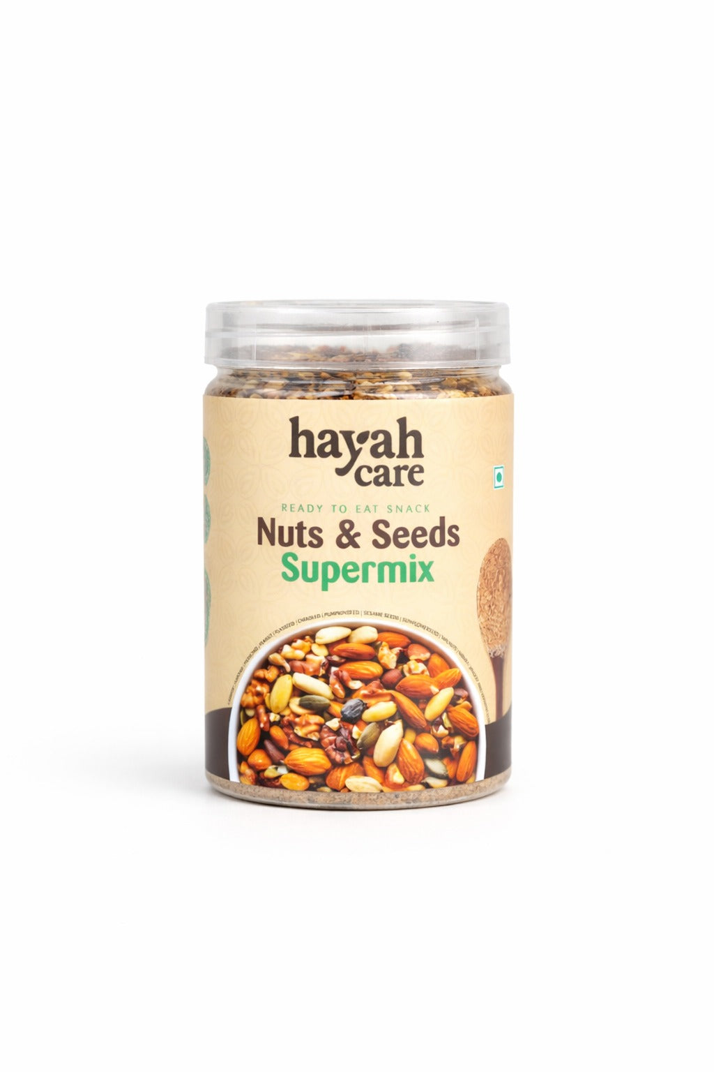 Hayah Care Nuts & Seeds Supermix, a ready-to-eat snack.