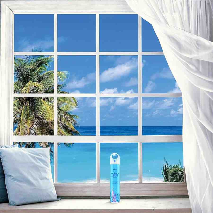 Godrej aer Spray | Room Freshener for Home & Office - Cool Aqua (200 ml) | Long-Lasting Fragrance