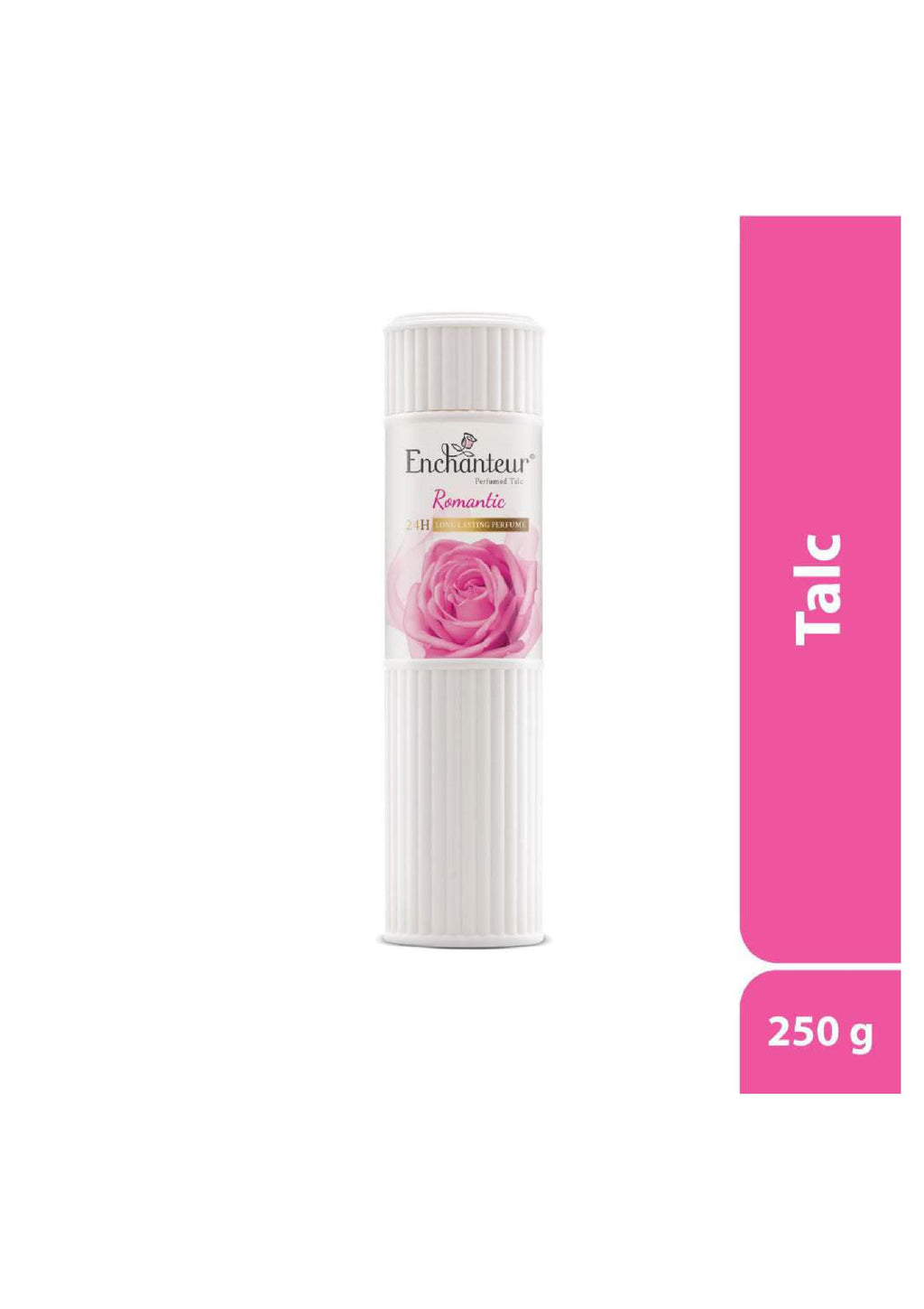 Enchanteur Romantic Perfumed Talcum Powder,Long Lasting Fragrance Talcum Powder,Rose & Jasmine Talcum Powder, Smooth Skin Talc for Daily Use.