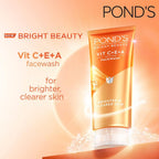 POND'S Bright Beauty Vit C+E+A Gel Face Wash 100ml,Ponds Bright Beauty face wash, vitamin C face wash, vitamin E face wash, vitamin A face wash, gel face wash