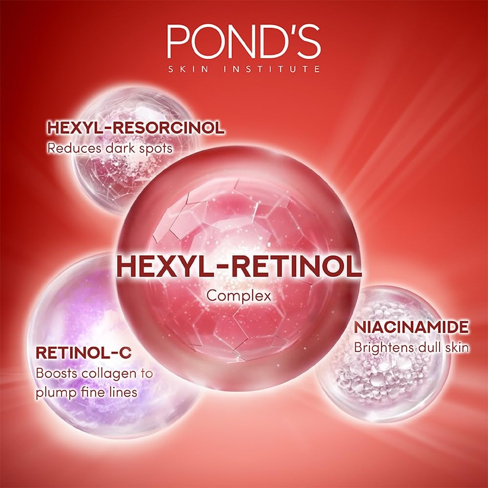 POND'S Youthful Miracle Hexyl Retinol, Renew & Rejuvenate Facewash 100g,Hexyl Retinol facewash, anti-aging face wash, rejuvenating cleanser