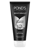 POND'S Pure Detox, Facewash, 150G, For Fresh, Glowing Skin, With Activated Charcoal, Daily Exfoliating & Brightening Cleanser, Pollution Clear Face Wash