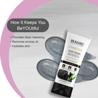 DR.RASHEL Charcoal Face Wash Deep Cleansing & Anti-Polltion with Active Cool with No Parabens, SLS, Silicones & Colour (100 ml)