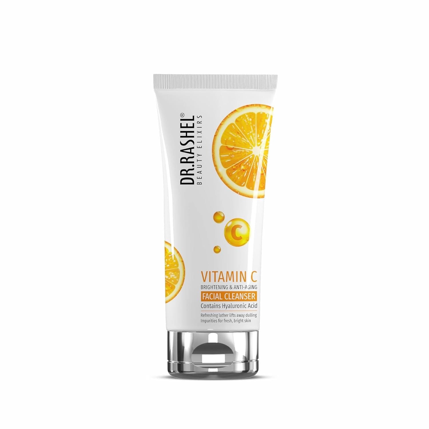 DR.RASHEL VITAMIN C FACIAL CLEANSER BRIGHTENING & ANTI-AGING CONTAINS HYALURONIC ACID (80ML)