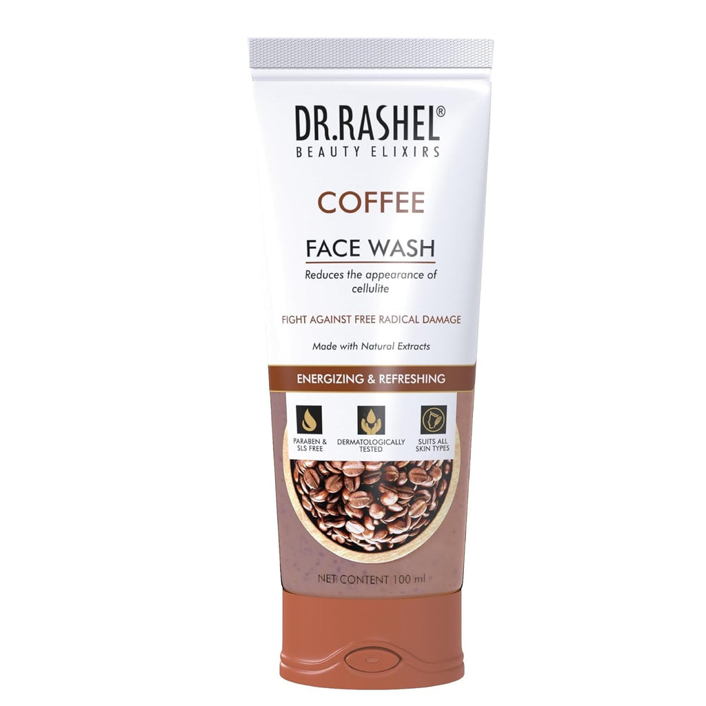 DR.RASHEL Coffee Face Wash For Men & Women Concentrate for Deep Cleansing & Clove Purifying With Active Coffee Beans Crushed And Natural Ingredients