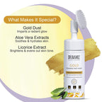 Dr.Rashel Gold Foaming Face Wash For Radiance Enhancer With Licorice & Aloe Vera Extract For Stimulate Collagen Production (150 ml)