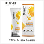 DR.RASHEL Vitamin C Brightening Facial Cleanser | With Hyaluronic Acid | Anti-Aging & Skin Hydration | Gentle Face Wash | 80ml Each | Pack of 2