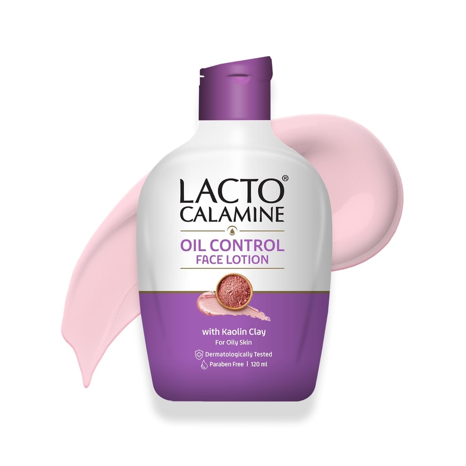 Lacto Calamine Face Lotion | 120ml | Daily Moisturizer For Face - Oily Skin | Kaolin Clay, Glycerine & Zinc Oxide | Abosrbs Excess Oil | Fights Pimples